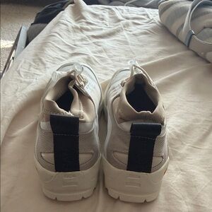 Ganni Beige and White Sneakers